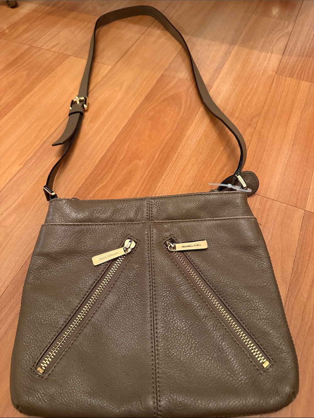 Michael Kors Tan Leather Crossbody Bag
